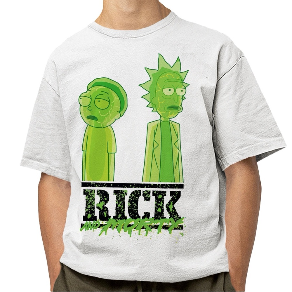 NWT- Rick And Morty Adult Swim Men’s Unisex Slime Graphic Tee Shirt